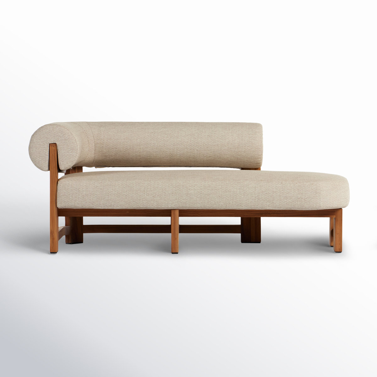Principato 70'' Outdoor Teak Chaise Lounge