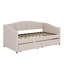 Upholstered Twin Size Daybed With Two Drawers-1947626971