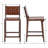 Pangita Walnut Solid Wood Counter Stool with Solid Wood Frame-1939244011-1939244013