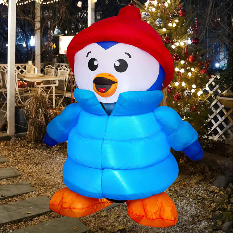c&g outdoors 6 FT Christmas Inflatables Outdoor Penguin Christmas ...