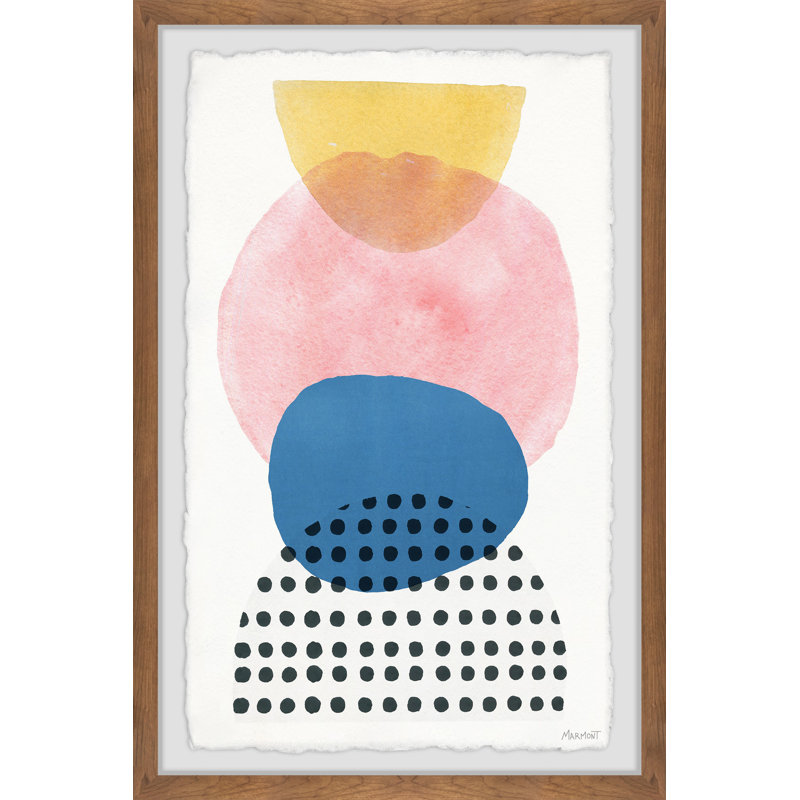 Round Things - Single Picture Frame Painting, 91 cm H x 61 cm W x 3.81cm D