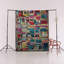 Tapis décoratif moderne multicolore à motifs foncés et multicolores-252832849