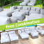 Khadijia 6 - Person Modular Patio Conversation Set with Cushions-1782862602