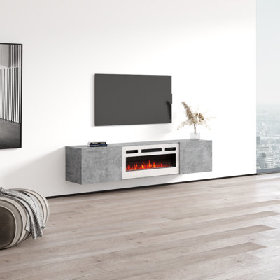 Baja WH-EF Floating Fireplace TV Stand by Millwood Pines