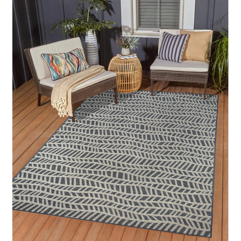 Tapis intérieur / extérieur Jhostin, Rectangle 3 pi 3 po x 5 pi