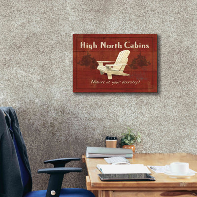 «Lodge Signs II» par James Wiens, art mural sur toile