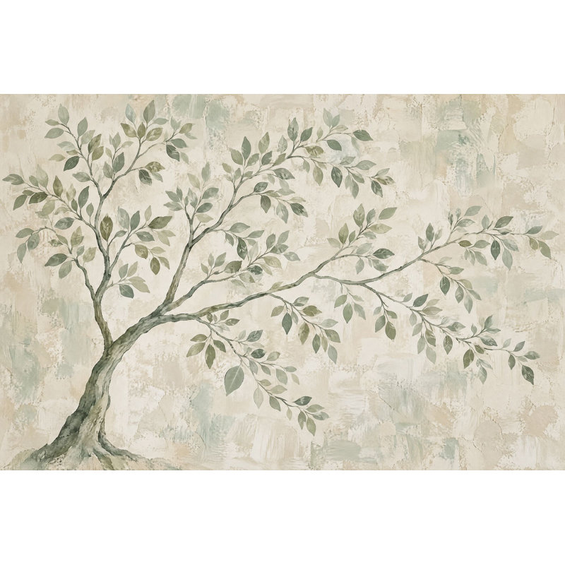 Murale en plâtre texturé aquarelle, 100 po x 96 po, Peler et coller