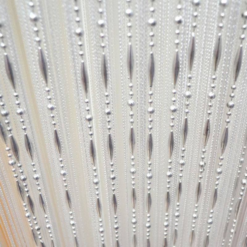 Dharshini Semi Sheer French Door Curtain Single Panel, White
