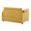 Fauteuil canapé minimaliste surdimensionné Arden en chenille avec assise large et profonde et soutien rembourré-135783976