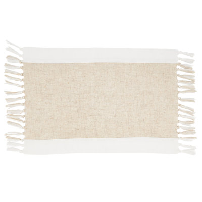 Ensemble de napperons 4 pièces deux tons