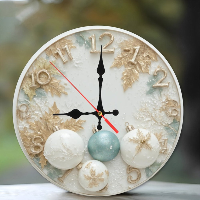 Horloge de Noël avec ornements