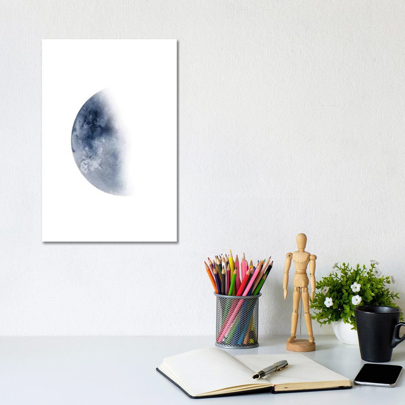 Blue Moon Waning No by Brandon Wong - Wrapped Canvas Print, 30.48cm H x 20.32cm W x 1.91cm D
