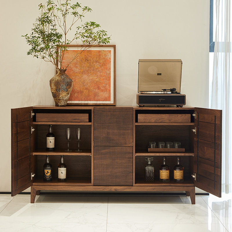 Armoire latérale entièrement en bois massif