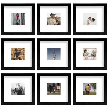 White 4x4 Frame With Mat - 8x8 Frame For a 4 x 4 Photo - Great for  Instagram Pictures 