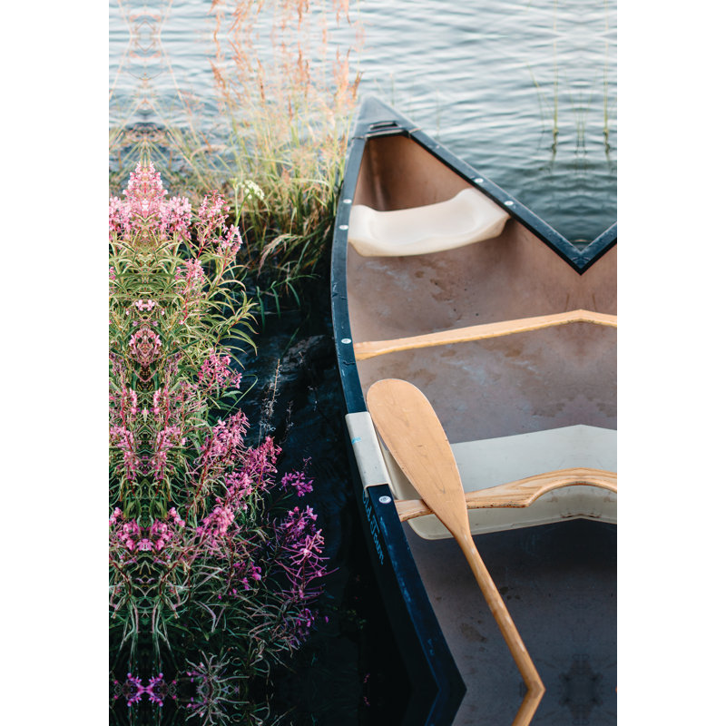 Canoe Water - Wrapped Canvas Print, 46cm H x 30cm W 