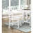 2 White Finish Dining Chairs For , Wooden, 250Lbs Weight Capacity 2 In White,