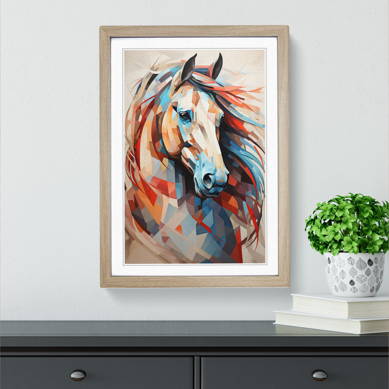 Horse Geometric - Framed Print