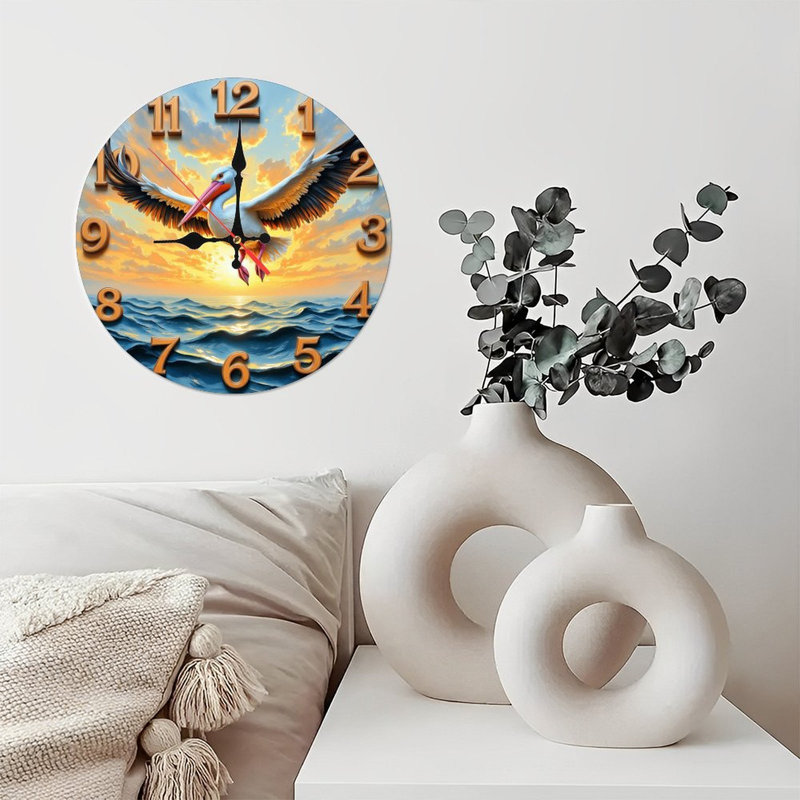 Horloge volante de pélican