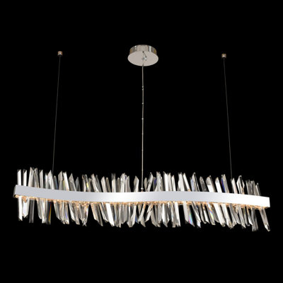 Glacier 1 LT Chrome Linear Pendant Allegri