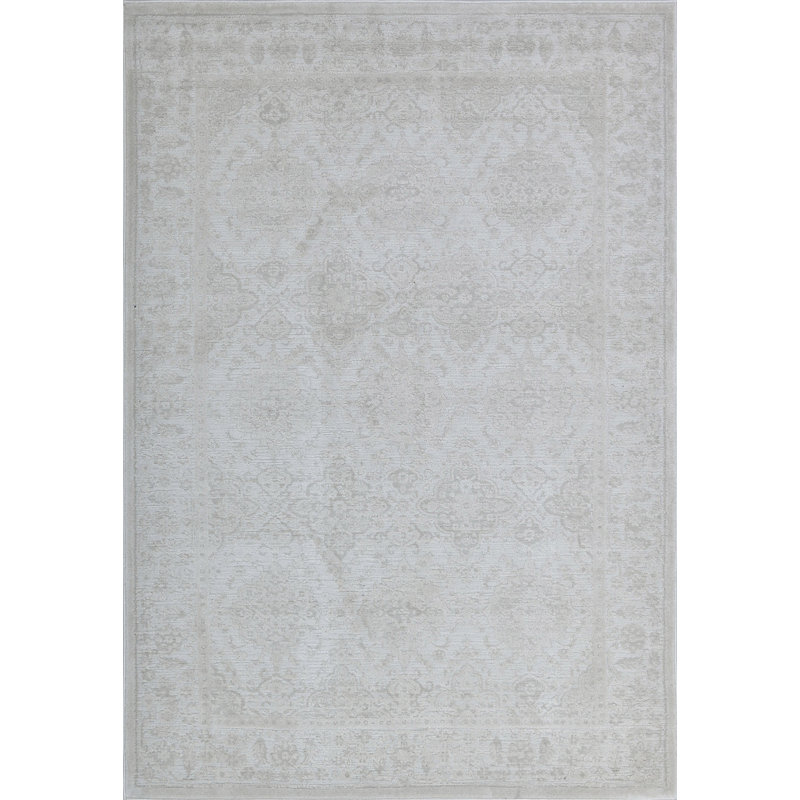 Hiles 10605-190 IVOIRE / GRIS, Rectangle 9 pi x 12 pi 6 po