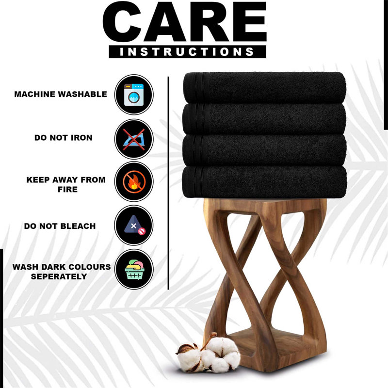 100% Cotton Bath Sheet, Black