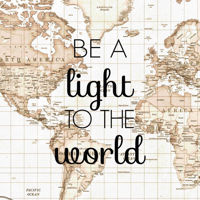 " Light In The World ", 20" H x 20" W  