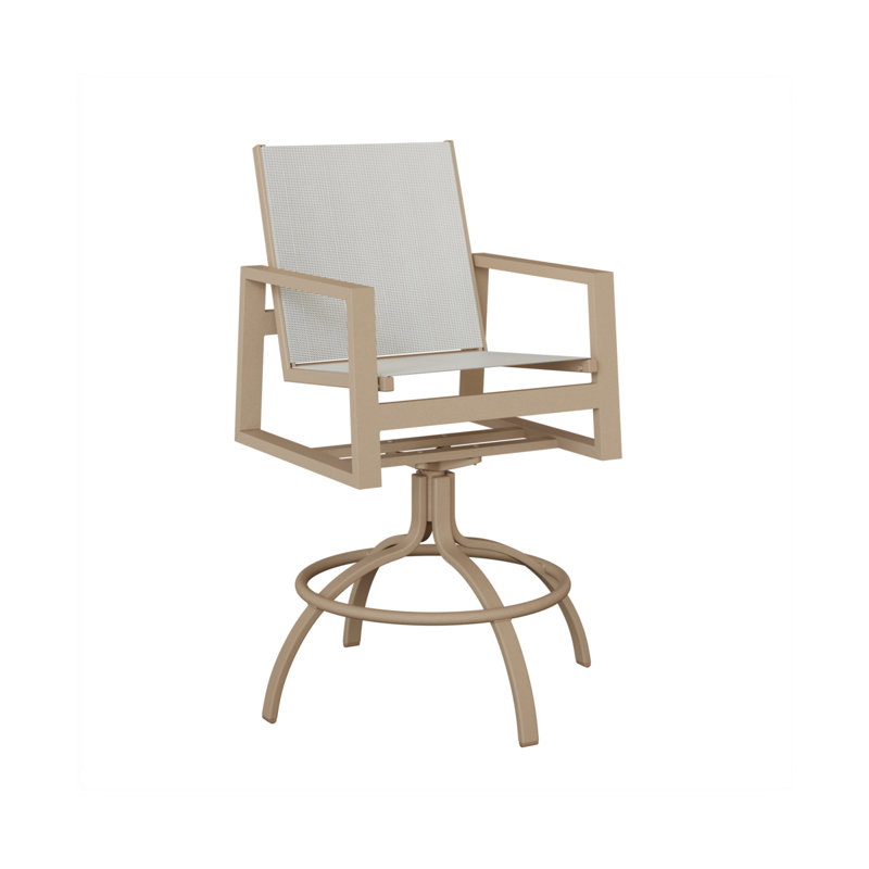Chaise berçante pivotante en aluminium Ohlson Sahara Speckle, Noir luxe, Aluminum Sahara Speckle