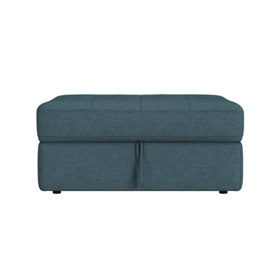  Harleigh Storage Ottoman in Palmer Plus Teal