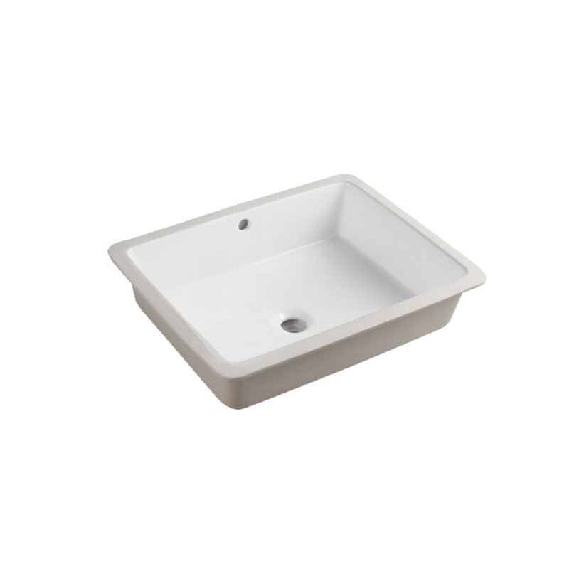 Lavabo de salle de bain rectangulaire encastré NOBLE 1713W