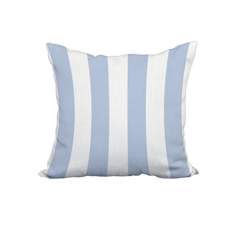  Housse et insert de coussin carré en coton, 18 po x 18 po, Bleu