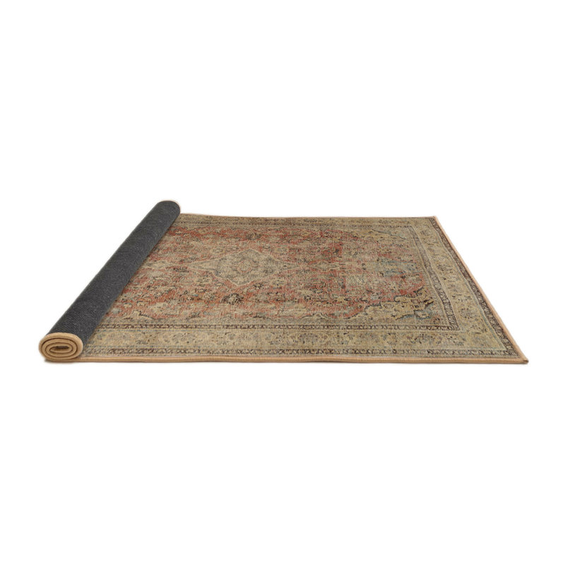 Tapis oriental beige, Rond 7 pi