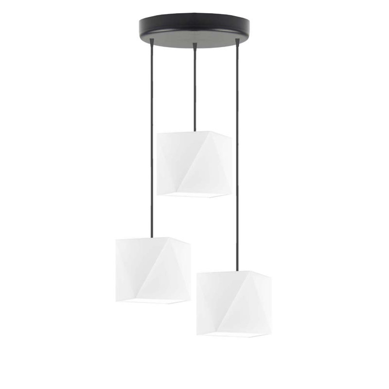 Deneene 3 - Light Cluster Pendant, White, Black