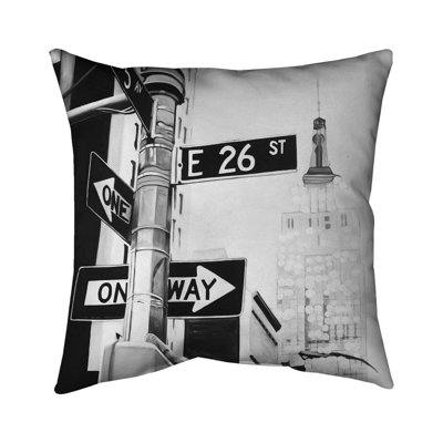 New York City Street Signs Gray Cities Throw for Home Decor
