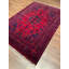 Tapis en laine et coton rouge noué à la main Original
