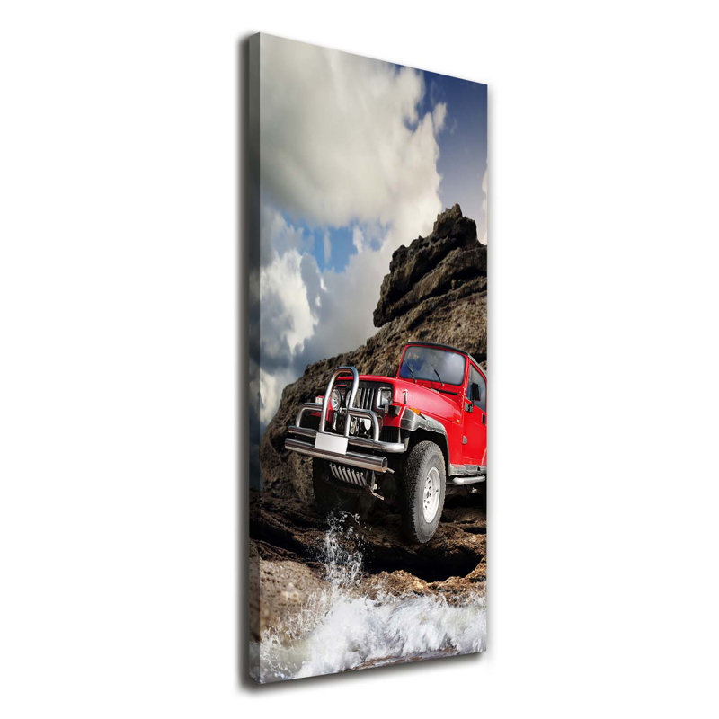 Off-road Car - Wrapped Canvas Print