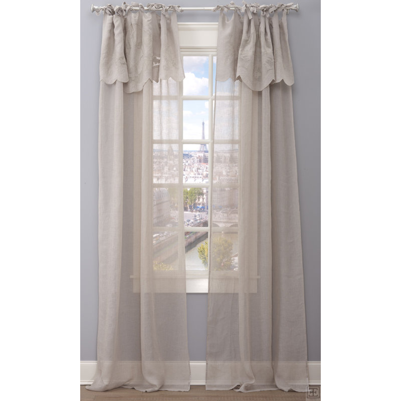 Lauren Sheer Curtain, 50" W x 96" L