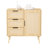 Bedroom Wood Dresser Storage - 3 Drawers, Adjustable Shelf Option, Build Quality, Effortless Assembly Cabinet For Organization Shelf, Strong & , Easy Steps