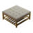 Upholstered Ottoman Coffee Table with Open Storage Shelf-2081786992-2081787007