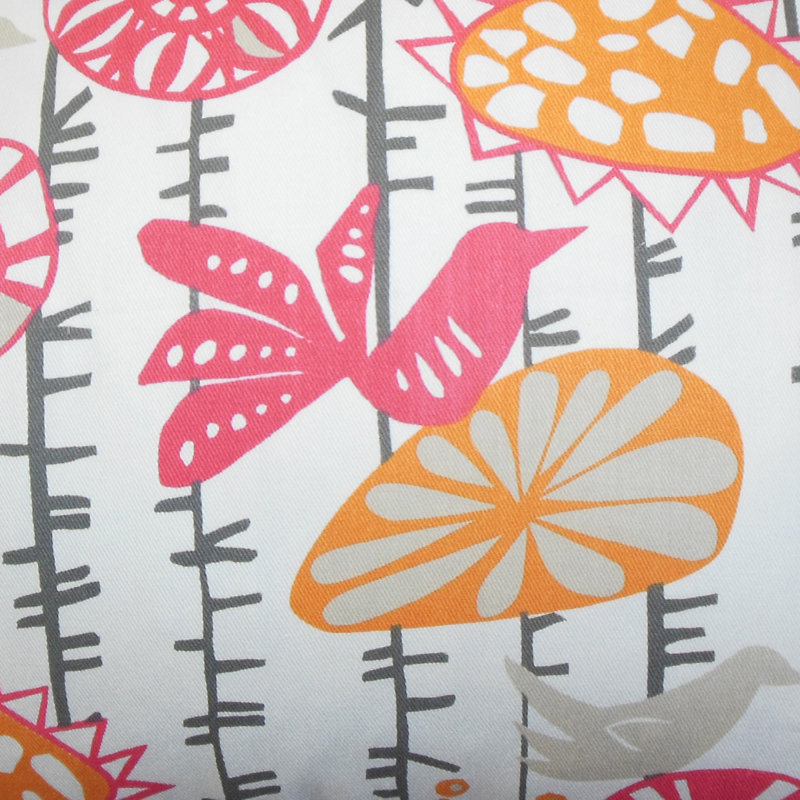 Housse de coussin en coton Nettle, Sorbet, 18 po x 18 po, Mélange de duvet