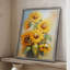 Impression encadrée FLORAL Series CDLIV - bois massif-1071900584