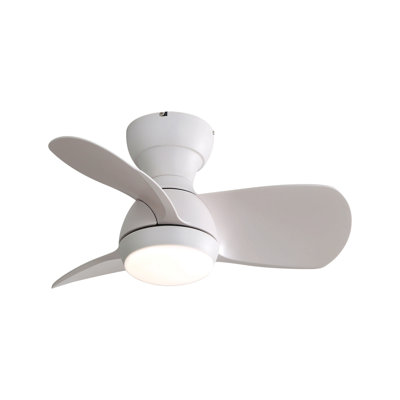 23 Inch Bedroom Ceiling Fan With 3 Color Dimmable 3 Abs Blades Remote Control Dc Motor With 18W Led Light