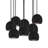8 - Light Dimmable Dome Chandelier-24259015-24259020-24257280