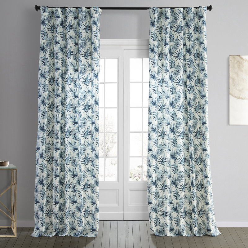 Rideaux obscurcissants en coton Gingras, L 50 po x L 96 po, Rouille