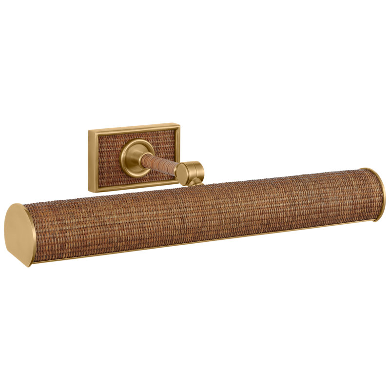 Halwell Dimmable Wall Mounted Picture Light, Antique-Burnished Brass, 4.5" H x 18" W x 6.25" D