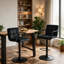 Tabourets de bar rembourrés en velours Mid-Century-911706677