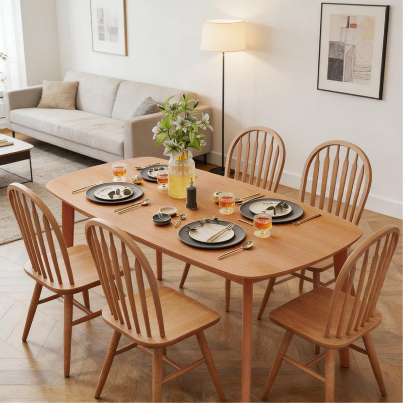 Nordic Style Rectangular Kitchen Table