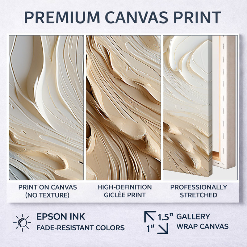 Reproduction d'art sur toile, blanc et or champagne III, Toile tendue, H 60 po x l 40 po x P 1,5 po