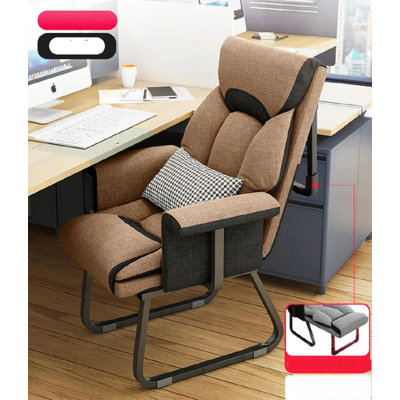 Ivy Bronx Clairese Genuine Leather Side Chair
