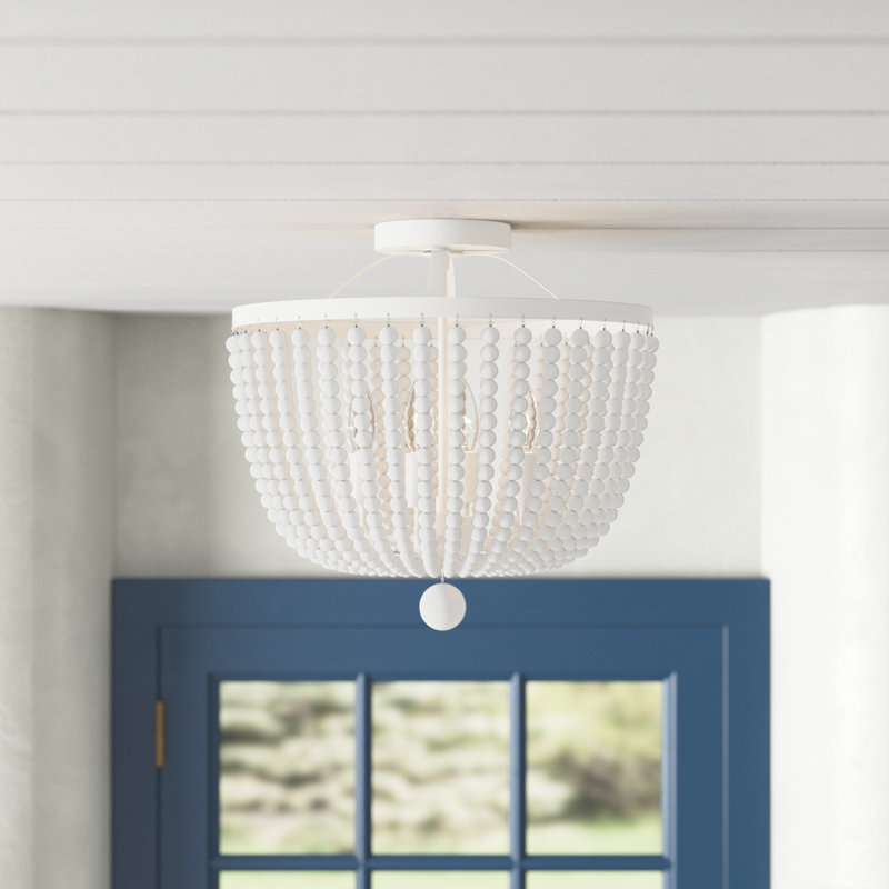 Corinne 4 Light Matte White Ceiling Mount