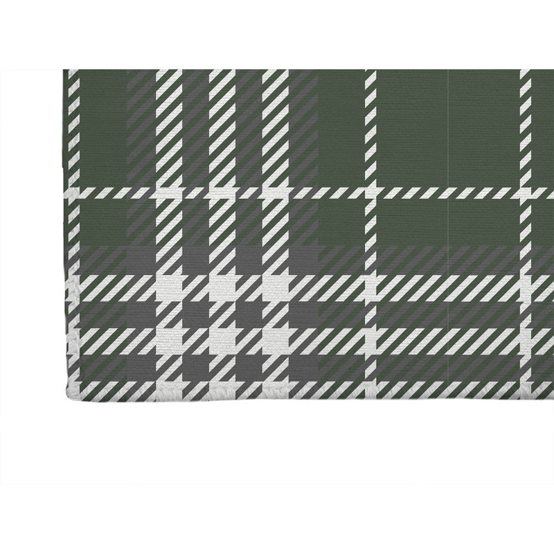 Christopher's Plaid Non-Slip Outdoor Rug, Runner 2'6" x 8'